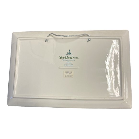 WALT DISNEY WORLD Where Dreams Come True Cinderella Castle Hanging Wall Platter - Picture 2 of 4